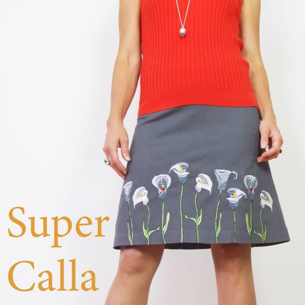Nicola Quilter Embroidered Skirt